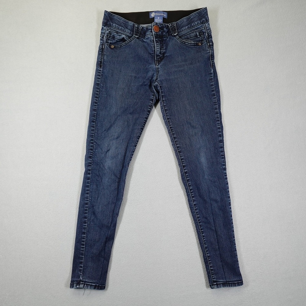 Democracy Jeans Womens 6 Blue Ab solution Skinny Denim Stretch Casual Classic